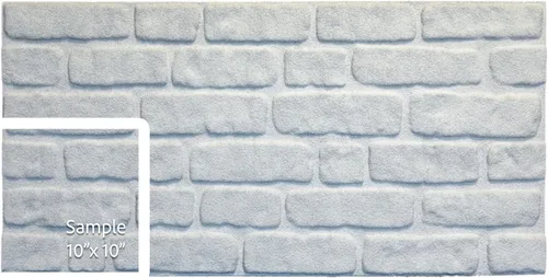 Miniatura 22 de Dundee Deco Paneles de pared 3D de ladrillo sintético, revestimiento de pared con aspecto de piedra roja, gris y marrón, espuma de poliestireno