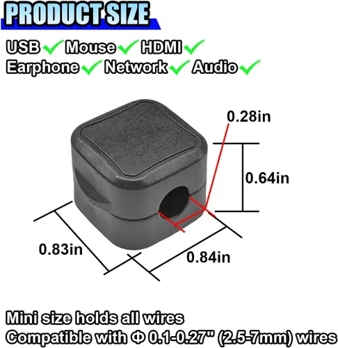 Miniatura 2 de ZIMISI Paquete de 8 organizadores de cables para automóvil, organizador de cables magnéticos, clips de gestión de cables, organizador de cables