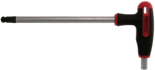 Miniatura 9 de Teng Tools Llave hexagonal métrica con mango en T de extremo de bola de 0.079 in - 510502, plata
