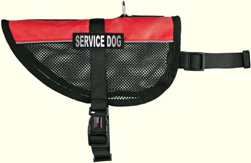 Miniatura 4 de Dogline Chaleco para perro de servicio, 17 x 21 pulgadas, rojo