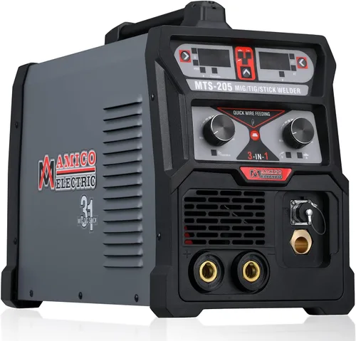 Miniatura 3 de MTS-205 205 Amp MIG/TIG-Antorcha/Stick Arc Combo Soldador, Soldadura Aluminio (MIG) 110/230V Doble Voltaje Soldadura Nuevo