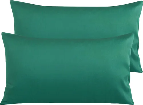 Miniatura 21 de NTBAY Fundas de Almohada de Algodón Egipcio Queen - Juego de 2, Fundas de Almohada de Algodón de 500 Hilos - Fundas de Almohada Suaves y Rosa