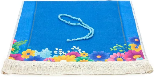 Miniatura 4 de Ihvan Online Alfombra de oración para niños, alfombra de oración musulmana, regalos islámicos, diseño Janamaz Sajadah, alfombra suave de salah
