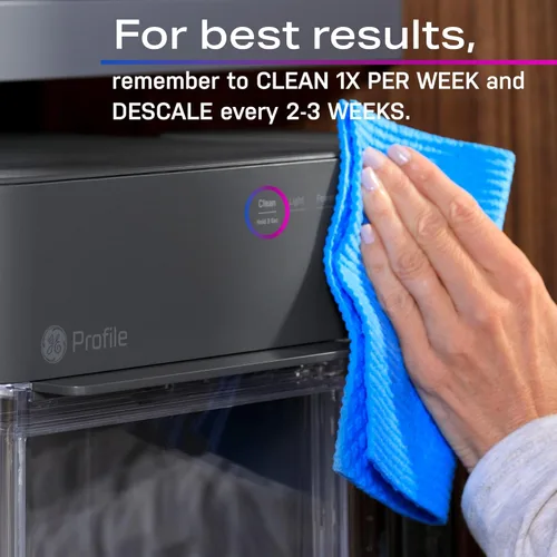 Miniatura 12 de GE Profile Opal 2.0 Máquina de hielo de pepitas de encimera Máquina de hielo con conectividad WiFi Esenciales de cocina inteligentes