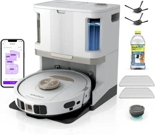 Miniatura 15 de Shark PowerDetect Robot Aspiradora con base autovaciante con tecnología NeverStuck, limpieza profunda automática en alfombras y suelos duros
