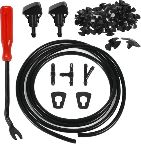 Kit de boquillas de repuesto para limpiaparabrisas Ram 1500 11-17, Dodge, Jeep, Chrysler, kit de manguera de boquilla para limpiaparabrisas con