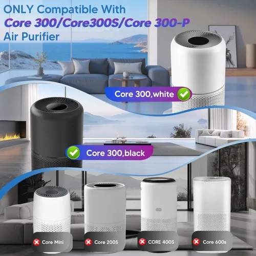 Miniatura 2 de Filtro de reemplazo Core 300 Compatible con Levoit Core 300 Core 300-RF-TX (Verde), Filtro 3-en-1