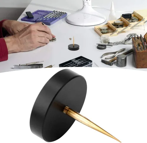 Miniatura 4 de plplaaoo Herramienta de relojeros de tacón, soporte de equilibrio de reloj de metal, soporte de equilibrio de reloj, soporte de puente