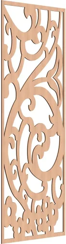 Miniatura 29 de Bridgewater - Paneles de pared decorativos de madera con calado, 9 3/8 pulgadas de ancho x 24 3/8 pulgadas de alto x 1/4 de alto, nogal