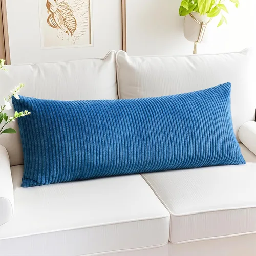 Miniatura 398 de Artscope Fundas de Almohada de Pana a Rayas Acogedoras Súper Suaves Decorativas Cuadradas Fundas de Cojín para Sofá Sillón Dormitorio Decoración