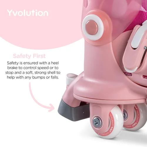Miniatura 7 de Volution Learner Twista Patines – Patines ajustables 2 en 1 para niños a partir de 2 años – Convierte de patines de tres ruedas a patines en línea