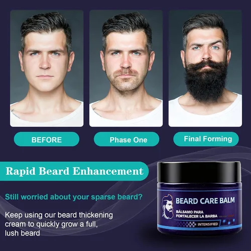Miniatura 4 de Bálsamo para barba para hombres, una fórmula nutritiva y fortalecedora enriquecida con extractos de plantas, haciendo que tu barba parezca más
