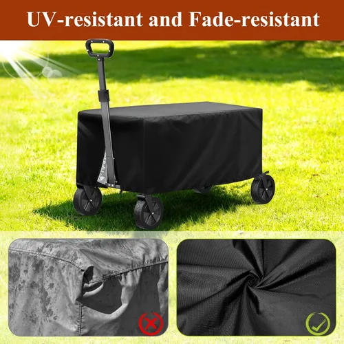 Miniatura 6 de TheElves Funda Plegable para Carro, Fundas para Carro de Jardín al Aire Libre, Fundas Resistente, Impermeable, a Prueba de Viento y Polvo