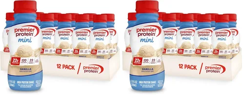 Miniatura 11 de Premier Protein Shake MINIs, vainilla, 0.78 oz de proteína, 120 calorías, sin azúcar añadida, 8.75 onzas líquidas, paquete de 12