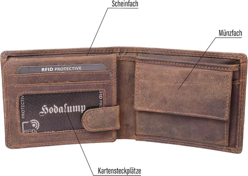 Miniatura 4 de Hodalump Carteras para hombre, Premium Hodalump 1173, Vintage