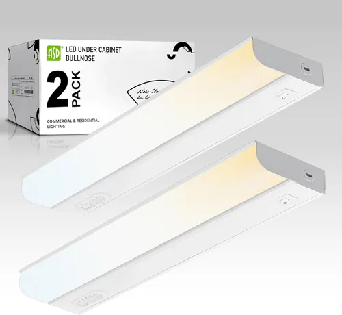 Miniatura 30 de ASD Iluminación LED para debajo del gabinete, 24 pulgadas, 12 W, 822 LM, luces regulables cableadas para debajo del gabinete para cocina, 3000