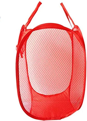 Miniatura 8 de Cesta de almacenamiento de malla rectangular pequeña plegable para ropa de bebé, organizador de armario, cubos de basura para habitación de niños