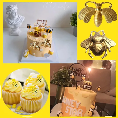 Miniatura 5 de ZiXiang Bumble Bee - Moldes de silicona para fondant para cupcakes, decoración de pasteles, caramelo, polimérico, arcilla, pasta de goma de mascar