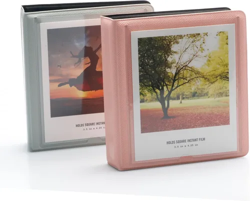 Miniatura 10 de Álbum de fotos de 33 bolsillos para cámara instantánea Polaroid, apto para fotos de 3.5 x 4.25 pulgadas, material de PVC y resistente al agua Negro