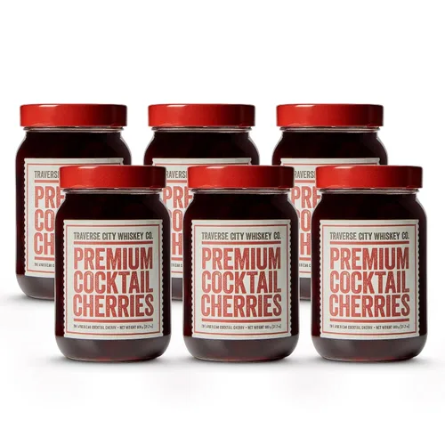 Miniatura 9 de TRAVERSE CITY WHISKEY CO. Cerezas de cóctel premium (600g/21.2oz) Paquete de 2 Para cócteles y postres Todas americanas, naturales, certificadas