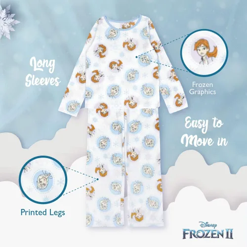 Miniatura 4 de Disney Conjunto de 2 piezas para niña, pijama de princesa, suave y lindo para niños