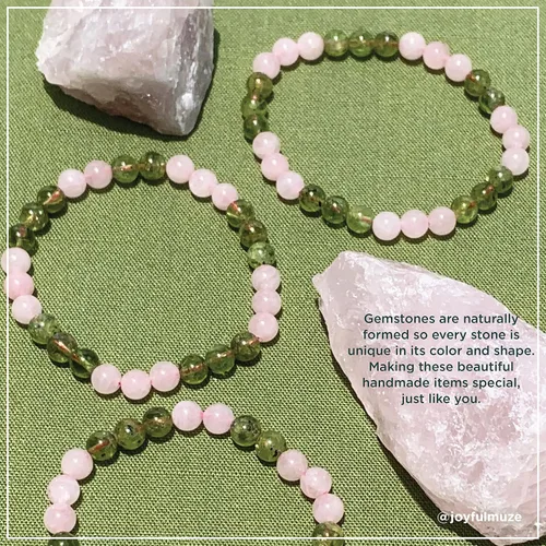 Miniatura 60 de Pulseras elásticas, piedras preciosas naturales, amatista, citrino, cuarzo rosa, cuarzo de cristal transparente, ojos de peridoto y teger, regalo
