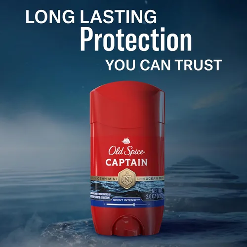 Miniatura 7 de Old Spice Red Collection Invisible Solid Antitranspirante y desodorante para hombres, Capitán, 2.6 oz