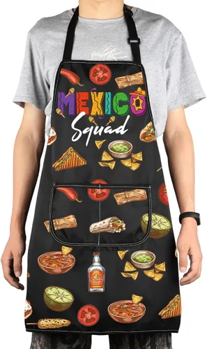 Miniatura 7 de JNIAP Delantal de chef mexicano, delantal de cocina mexicana, delantal de El Jefe, delantal de cocina mexicana, delantal de cocina mexicana, regalos