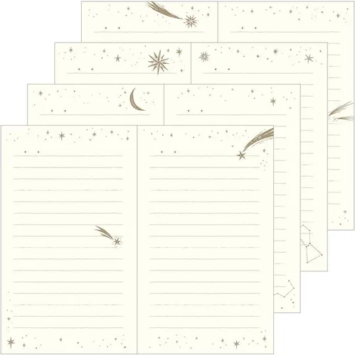 Miniatura 6 de DESIGNPHIL Midori 12880006 - Diario, 1 página por día, libros occidentales, patrón de estrellas