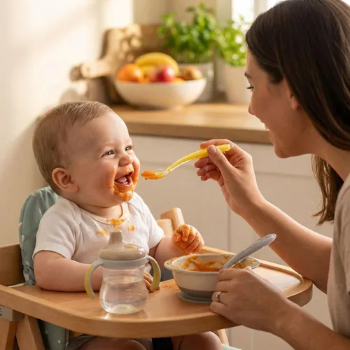 Miniatura 5 de Primo Passi - Baby Infant Toddler Best Soft - Cucharas de alimentación de silicona con punta I Entrenamiento de primera etapa I Juego de regalo de 4