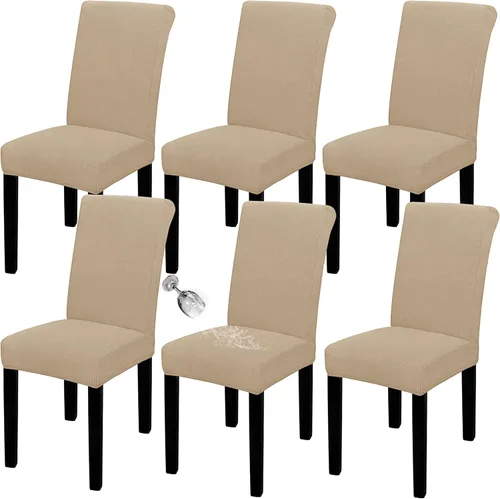 Miniatura 63 de Easy-Going - Juego de 2 fundas para sillas de comedor 100% impermeables, de tela Jacquard elástica, fundas protectoras removibles y lavables