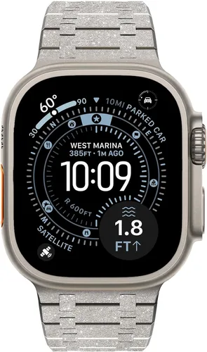 Miniatura 44 de KADES Correa de acero inoxidable compatible con Apple Watch Band Ultra 3/2/1 de 1.73 pulgadas Series 11/10 de 1.81 pulgadas/1.65 pulgadas, Series