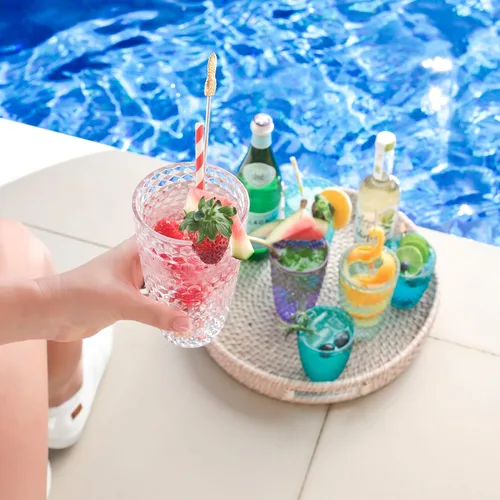 Miniatura 2 de BELLAFORTE Laguna Beach - Vaso alto de plástico Tritan inastillable, vasos de 19 onzas, juego de 4 vasos irrompibles para exteriores, para fiestas