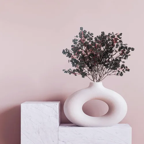 Miniatura 7 de Uieke 6 paquetes de flores artificiales de aliento de bebé en tela, flores de seda falsas europeas, toque real, gypsophila artificial, ramo de Negro