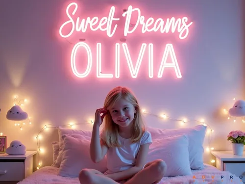 Miniatura 3 de ADVPRO Letreros de neón LED personalizados, personalizables para decoración de pared, boda, fiesta de cumpleaños, letrero de neón LED grande Rosa