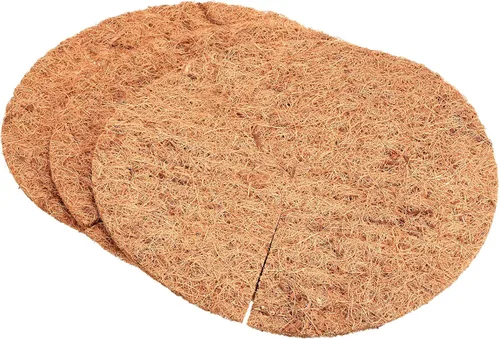 PATIKIL Tapete de fibra de coco de 12 pulgadas, paquete de 3 protectores gruesos de fibra de coco y coco, cubierta de tierra para plantas en macetas