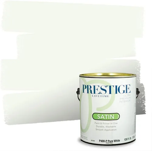 Miniatura 177 de PRESTIGE Pinturas Pintura interior e imprimación en uno, 1 galón, cáscara de huevo, aventura