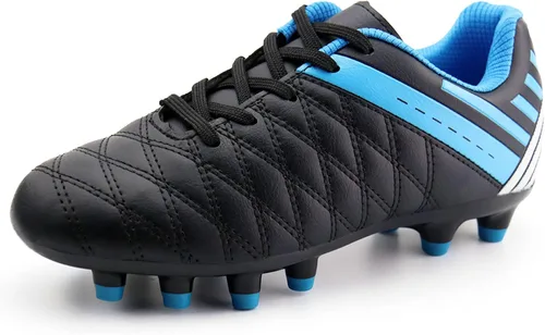 brooman Tacos de fútbol atléticos para niños y niñas, zapatos de fútbol para exteriores