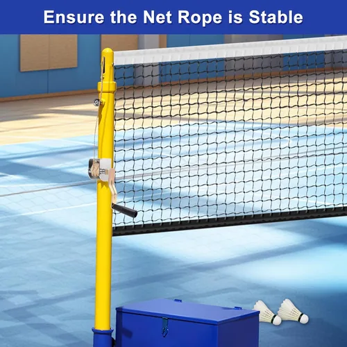 Miniatura 5 de Tensor de manivela, dispositivo tensor de manivela para voleibol al aire libre, bádminton y red de poste de tenis