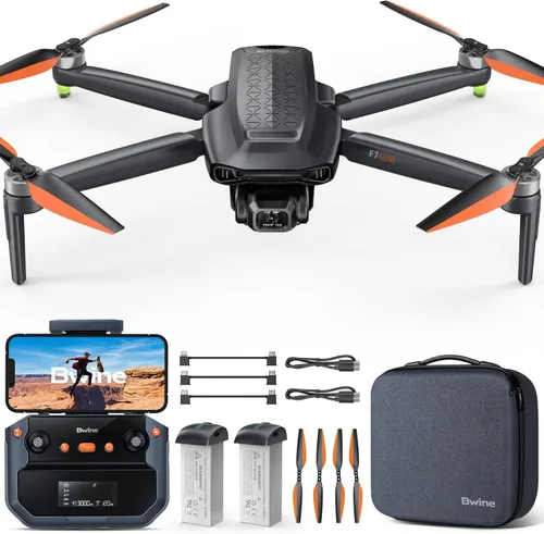 Bwine F7GIM 6K Photo Drone con cámara para adultos, cardán sin escobillas de 3 ejes, video 4K/30fps, control inteligente GPS, más tiempo de vuelo de