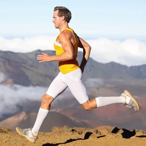 Miniatura 4 de Calcetines de compresión para mujeres y hombres, calcetines largos atléticos hasta la rodilla de 15 a 20 mmhg, lo mejor para correr atlética, 3 pares