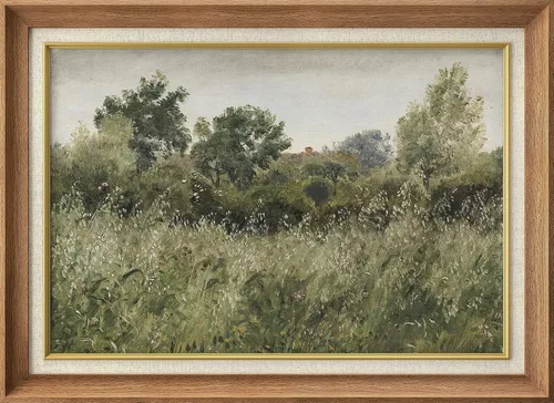 Miniatura 45 de MUDECOR Lienzo enmarcado prémium para pared, pinos nevados en bosque de invierno, ilustraciones modernas, arte contemporáneo, escénico, divertido