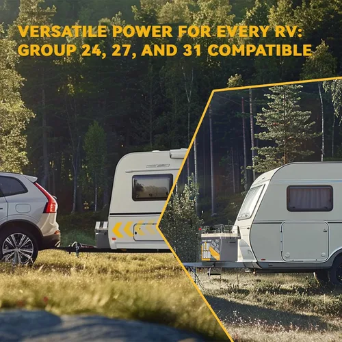 Miniatura 7 de Power Queen - Batería de litio LiFePO4 de 12 V/100 Ah con Bluetooth, batería de ciclo profundo de corte de baja temperatura con BMS de 100 A, 1280