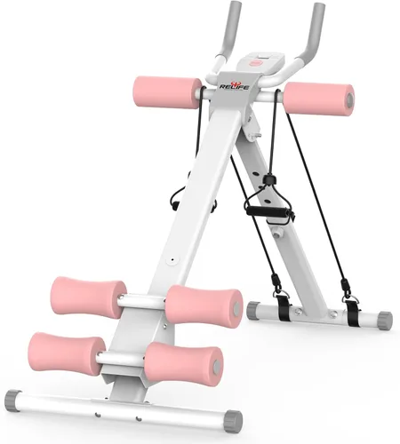 Miniatura 8 de RELIFE REBUILD YOUR LIFE - Máquina de Entrenamiento Abdominal Ajustable, Entrenador de Abdominales Plegable, Equipo de Fuerza para Crunch Azul