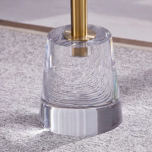 Miniatura 6 de Mesa auxiliar de acrílico para muebles, mesa auxiliar redonda pequeña transparente para sala de estar, dormitorio, oficina, mesita de noche moderna