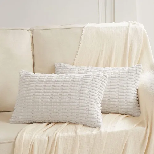 Miniatura 69 de Fancy Homi - Paquete de 2 fundas de almohada decorativas estilo bohemio de 16 x 16 pulgadas para sala de estar, sofá, cama, funda de cojín cuadrada