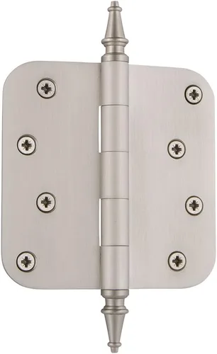 Miniatura 79 de Grandeur Hardware 824304 Bisagra residencial con punta de bellota de 3.5 pulgadas con esquinas de radio de 5/8 pulgadas en peltre antiguo