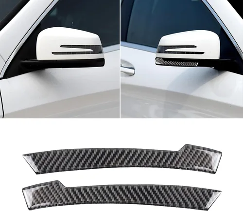 Miniatura 10 de para Mercedes-Benz Clase C W204 2011-2013 Real Cubierta de Panel de Fibra de Carbono Suave para Aire Acondicionado, Adhesivo de Marco de Panel