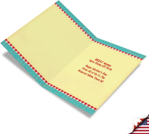 Miniatura 2 de NobleWorks Tarjeta de felicitación para el Día de la Madre Jumbo de 8.5 x 11 pulgadas con sobre (paquete de 1) Big Jumbo Mom Lick Beaters J9866MDG-US