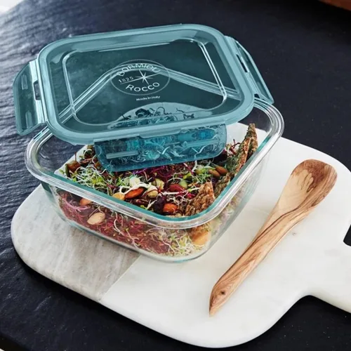 Miniatura 2 de Bormioli Rocco Evolution - Almacenamiento de alimentos, 25.25 onzas, gris